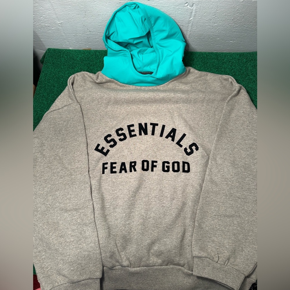 Essentials fear of god hoodie dark oat